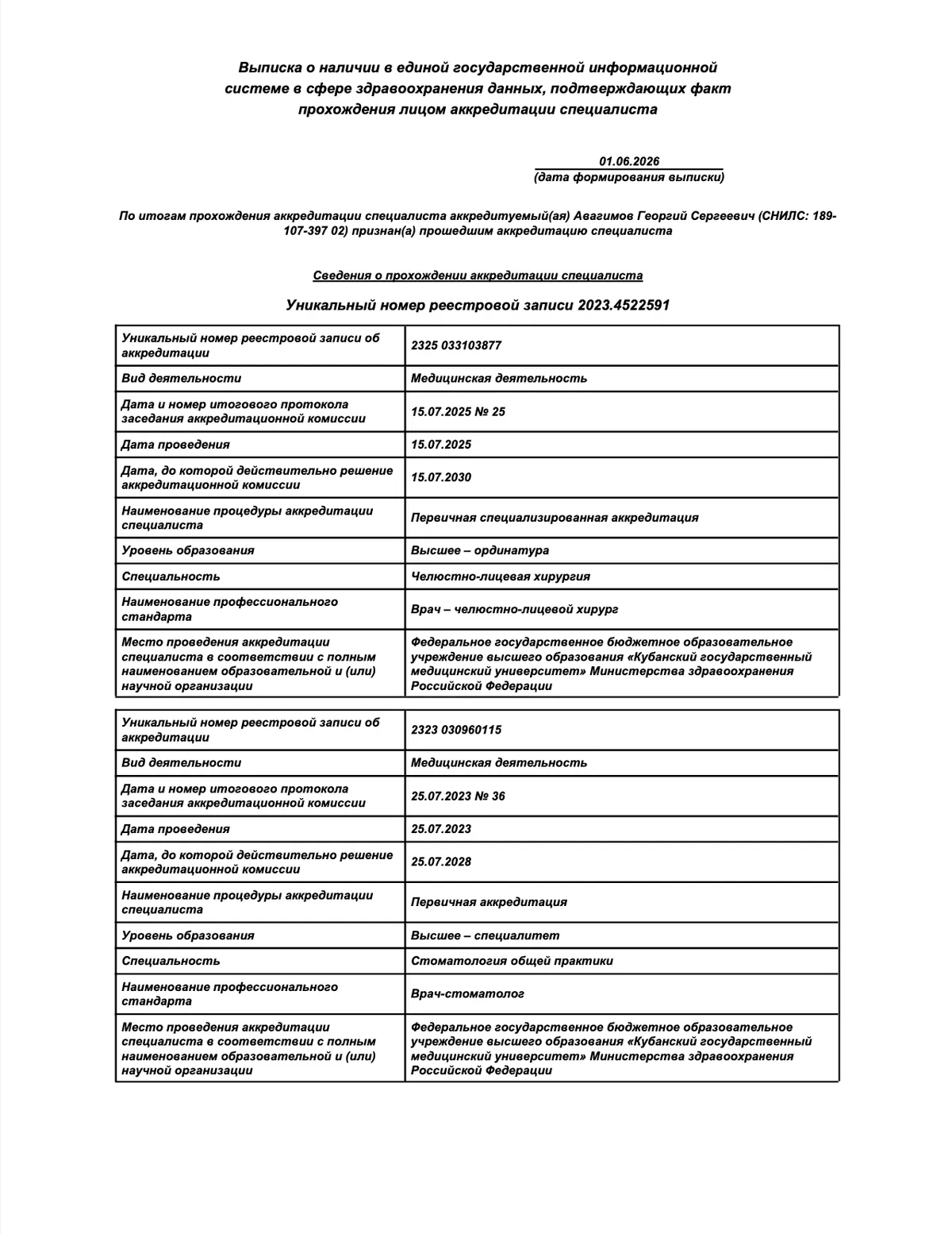 Cертификат