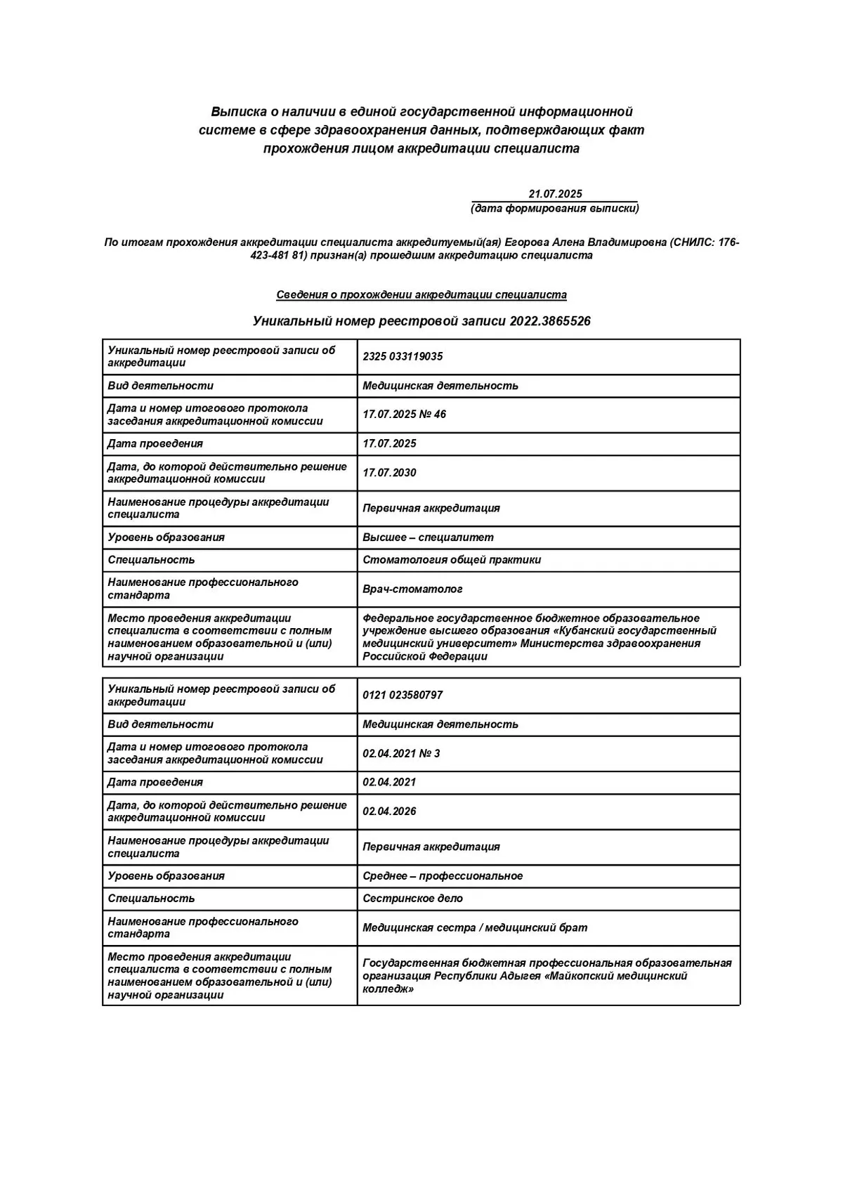 Cертификат