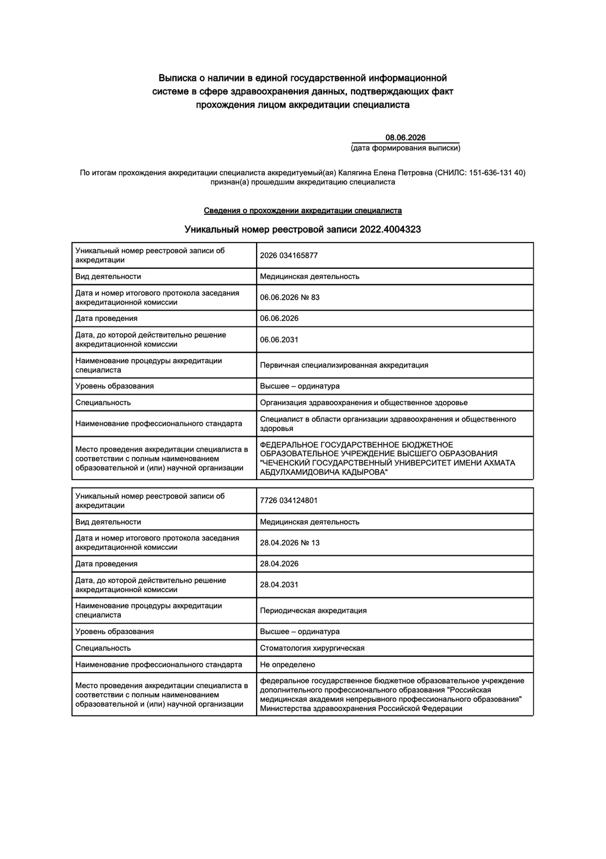 Cертификат